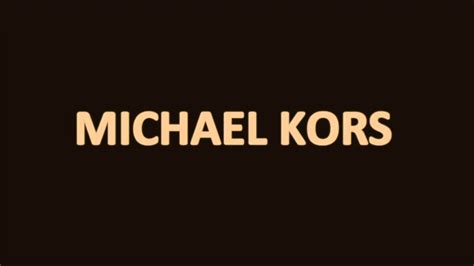 spell michael kors|how to say michael kors.